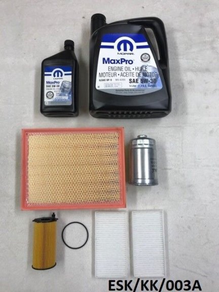 Engine Medium Service KIT for Jeep Liberty KK 2.8CRD 2008-2010 ESK/KK/003A 5W30