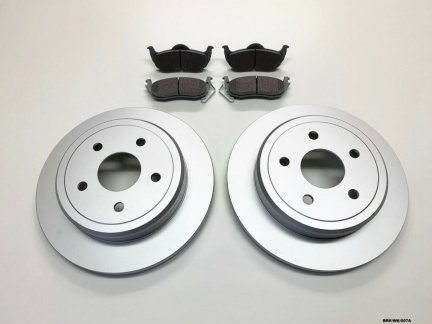 2 x Rear Brake Discs & Pads for Jeep Grand Cherokee WK 2005-2010 BRK/WK/007A
