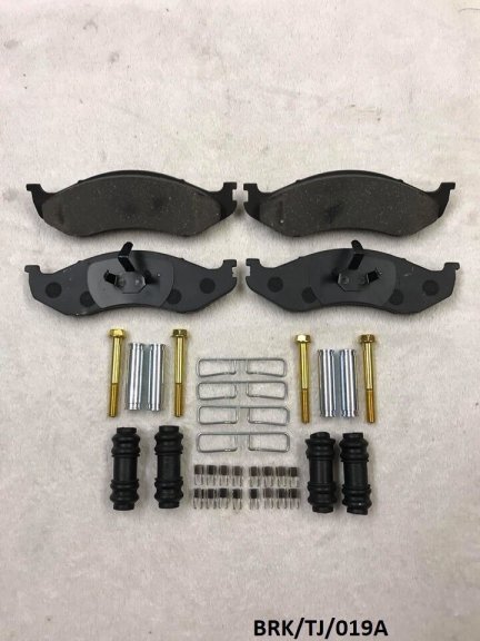 Ceramic Brake Pads & Fitting KIT for Jeep Wrangler YJ & TJ 1990-2006 BRK/TJ/019A