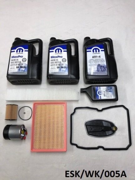 Large Service KIT for Jeep Grand Cherokee WK 3.0CRD 2005-2010 ESK/WK/005A 5W30
