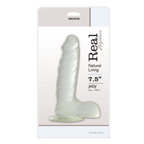 Dildo-JELLY DILDO REAL RAPTURE CLEAR 7.5&quot;&quot;&quot;&quot;&quot;&quot;&quot;&quot;