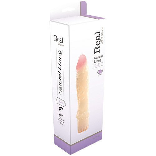 Wibrator-REALISTIC VIBRATOR REAL RAPTURE SWELL JELLY FLESH 8&quot;