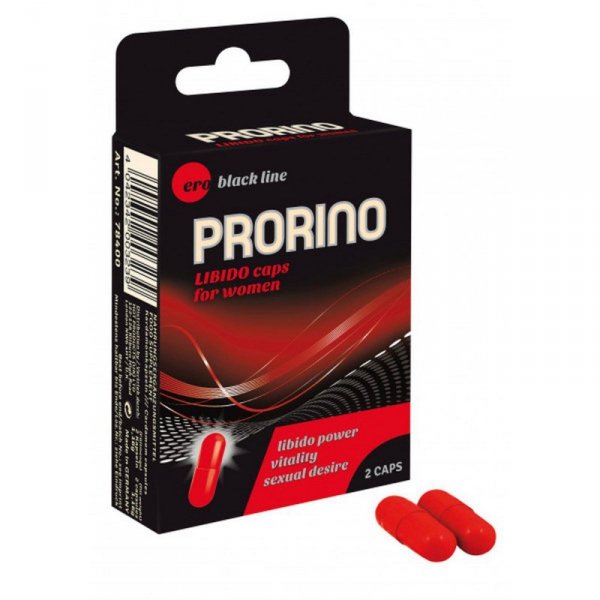 PRORINO Women- 2pcs black line Libido Caps