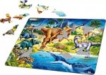 Układanka ramkowa Dinozaury maxi