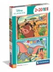 Puzzle 2 x 20 elementów. Super kolor. Disney Classics