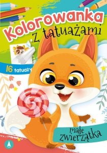 Kolorowanka z tatuażami Małe zwierzątka