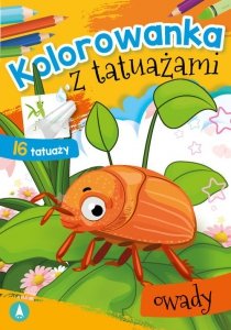 Kolorowanka z tatuażami Owady