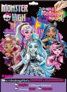 Monster High Zdrapuj, koloruj, naklejaj