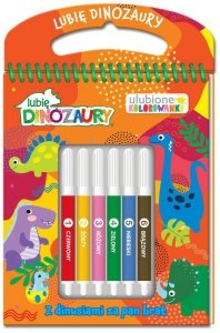 Lubię Dinozaury Ulubione kolorowanki 2 Z dinusiami za pan brat