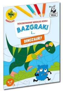 Kolorowanie według kodu Bazgraki i dinozaury Kapitan Nauka