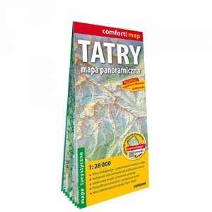Tatry. Mapa panoramiczna; laminowana mapa turystyczna 1:28 000