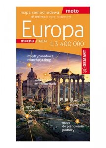 Europa. Mapa samochodowa 1:3 400 000. Mocna mapa wyd. 2024