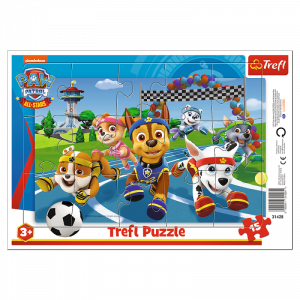Puzzle 15 Ramkowe Uczynne pieski Viacom PAW Patrol 31428