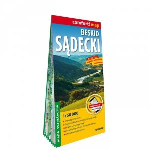 Beskid Sądecki mapa turystyczna 1:50 000 laminat 2024