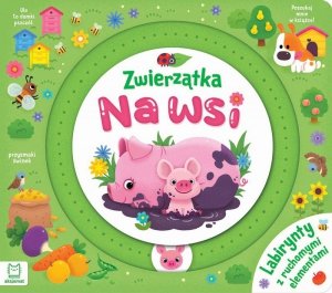 Zwierzątka na wsi. Labirynty z ruchomymi elementami