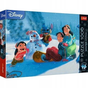 PUZZLE 1000 Trefl Premium Plus Zimowy Stich 12100
