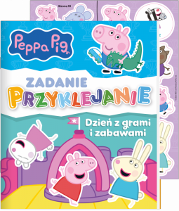 Dzień z grami i zabawami. Świnka Peppa. Zadanie Przyklejanie