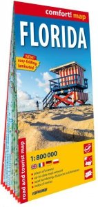 Florida road and tourist map 1:800 000 laminat