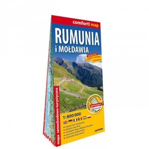Rumunia i Mołdawia laminowana mapa samochodowa 1:800 000