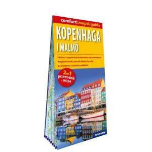 Kopenhaga i Malmö laminowany map&guide 2w1 przewodnik i mapa