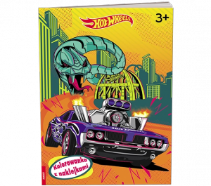 Mattel Hot Wheels Kolorowanka z naklejkami NA-1602