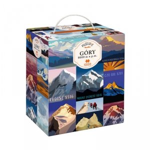 Puzzlove Góry 8000 m n.p.m. 1000 el. Puzzle rodzinne