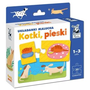 Kapitan Nauka. Układanki malucha. Kotki, pieski. 1-3 lata wyd. 2020