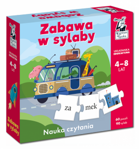 Kapitan Nauka. Układanka edukacyjna. Zabawa w sylaby 4-8 lat
