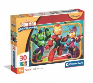 Puzzle 30 elementów. Super color. Iron Man and his Awesome Friends