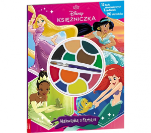 Disney Księżniczka. Malowanka z farbami