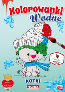 Kolorowanka wodna. Kotki