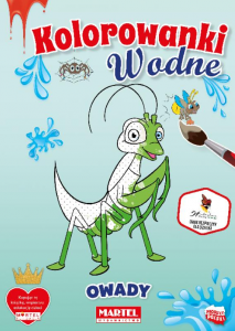 Kolorowanka wodna. Owady