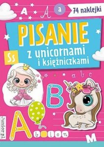 Pisanie z unicornami i księżniczkami plus naklejki