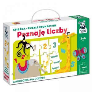 Książka i puzzle edukacyjne. Poznaję liczby