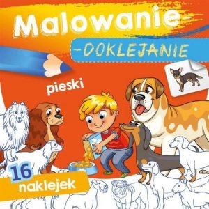 Malowanie-doklejanie. Pieski