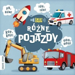 Książeczka kartonowa. Różne pojazdy