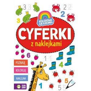 Kolorowa Akademia. Cyferki z naklejkami. Wydanie 2023