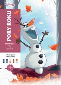 Pory roku. Kolorowanka antystresowa Disney. Zagadkowe rysunki