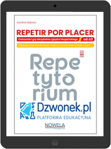 Repetir por placer. Ćwiczenia i gry leksykalne z języka hiszpańskiego. Ebook repetytorium na platformie dzwonek.pl