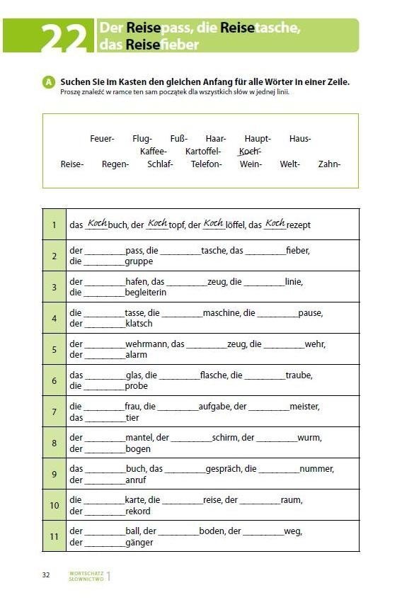 TESTE DEIN DEUTSCH. Wortschatz 1. Słownictwo 1
