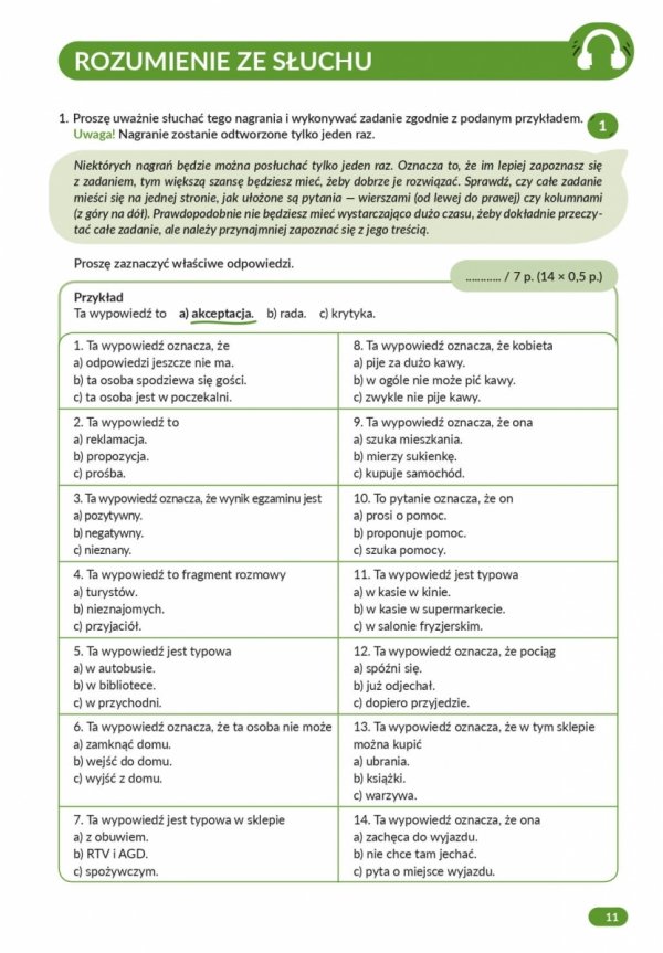 Bądź na B1! Trening czyni mistrza. Nowy zbiór zadań z języka polskiego dla poziomu B1