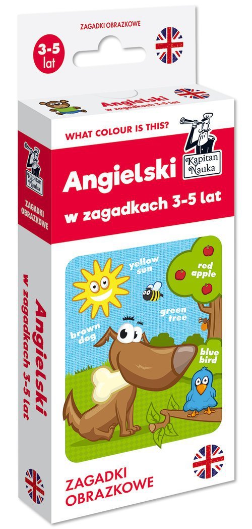 Angielski 3-5 lat. Zagadki obrazkowe. Kapitan Nauka