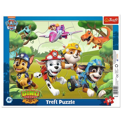 Puzzle ramkowe 25 Psi Patrol Wyczynowe triki piesków