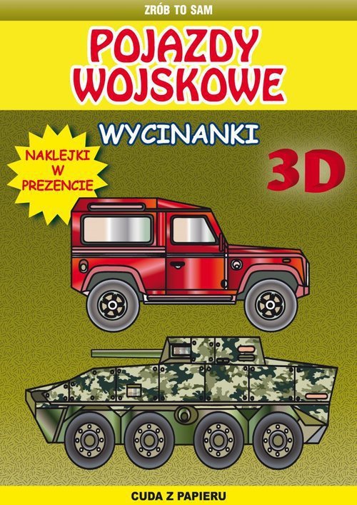 Pojazdy wojskowe wycinanki 3 D