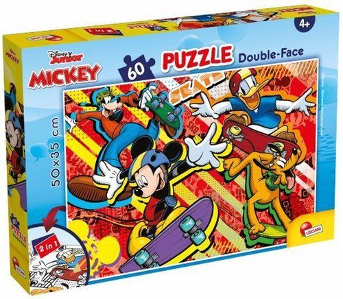 Puzzle 60 dwustronne 101 Dalmatyńczyków