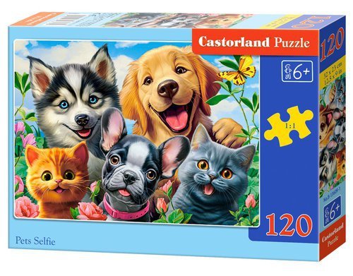Puzzle 120 Pets Selfie