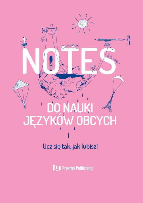 Notes do nauki języków obcych (okładka pudrowy róż)