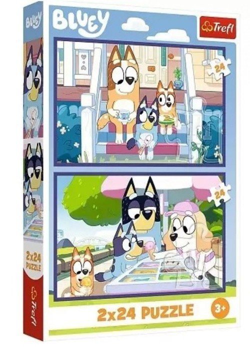 Puzzle 2x24 Bluey Zabawna Bluey