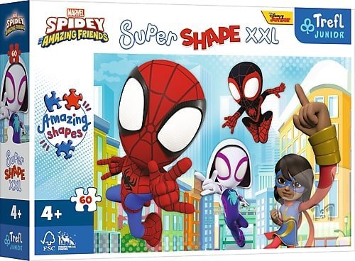 Puzzle Super Shape XXL Sprytny Spidey 60