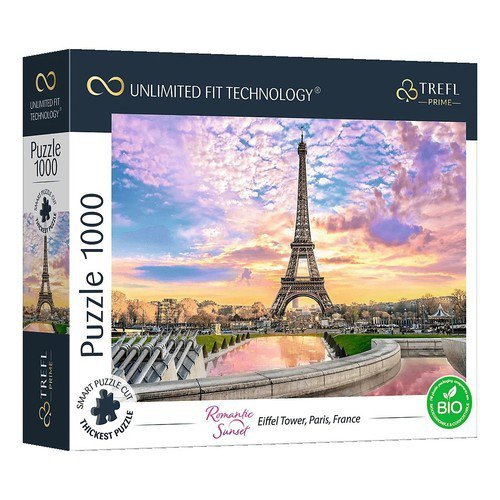 Trefl Puzzle 1000 UFT Romantic Sunset Eiffel Tower, Paris, France